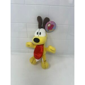 Russell Stover Garfield Odie Plush Stuffed Animal Yellow‎ Dog Red Tongue 8 Inch